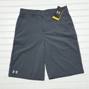 NWT Under Armour Boys Showdown Golf Shorts size 20 Pitch Gray